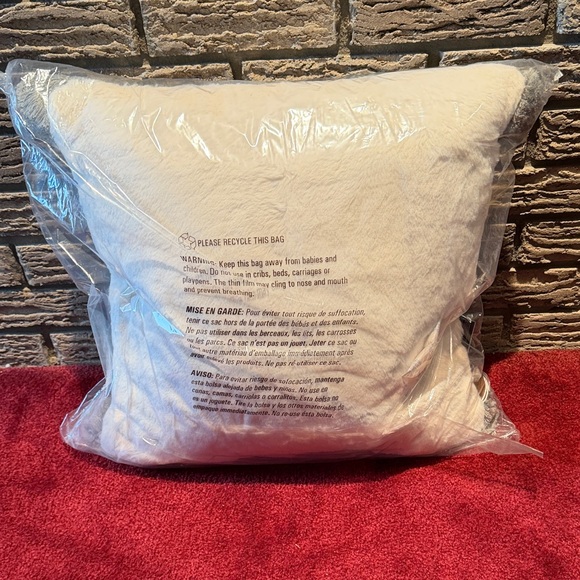 Gray Knitted Throw Pillow - Picture 3 of 5